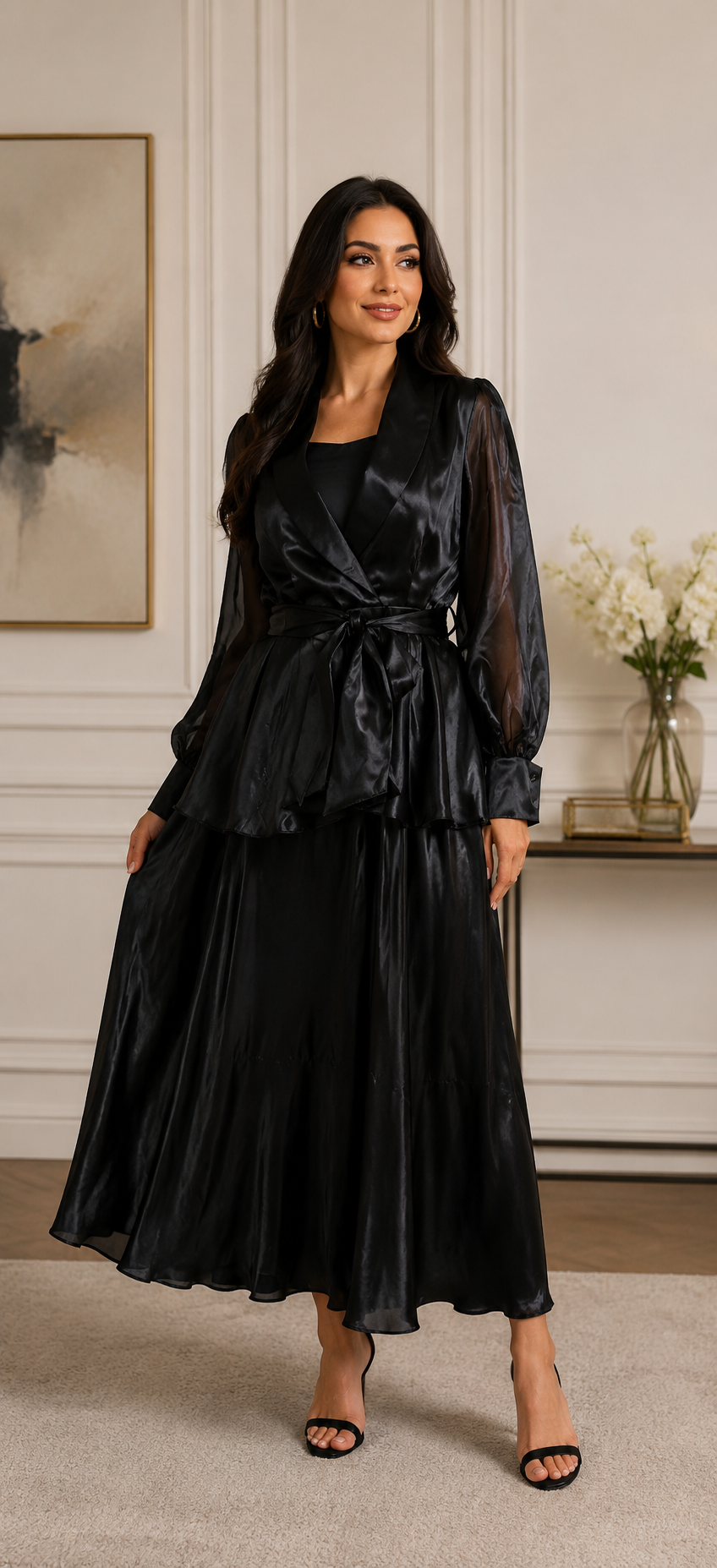 Celeste Organza Overlay Dress