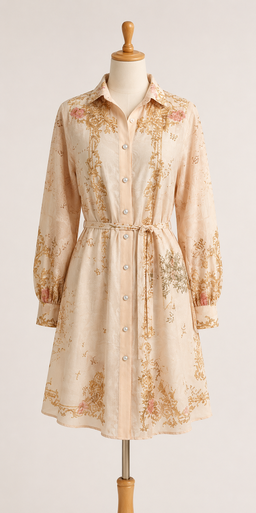 Vintage Romance Shirt Dress