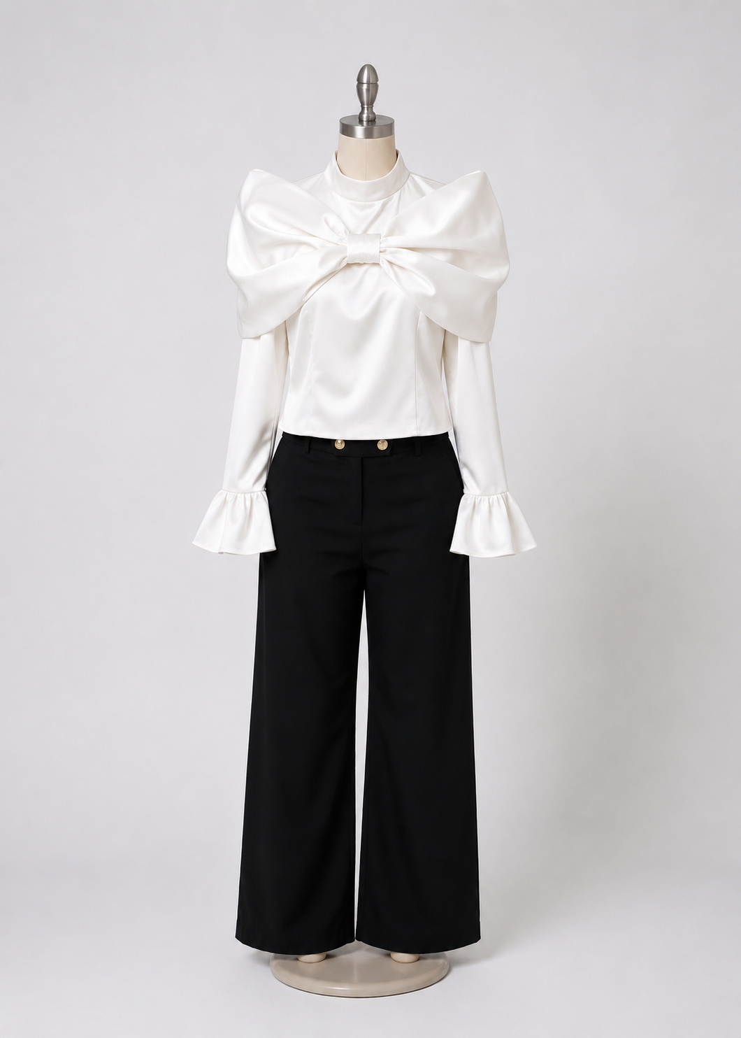 Statement Bow Satin Co-Ord Set