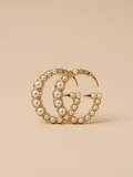 GG Inspired Pearl Brooch