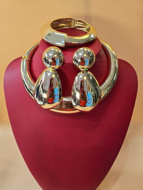 3 Piece Shiny Gold Set