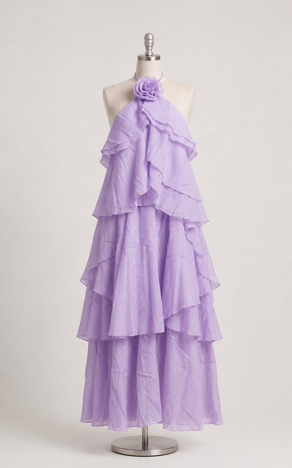 Ruffle Detailed Flowy Dress