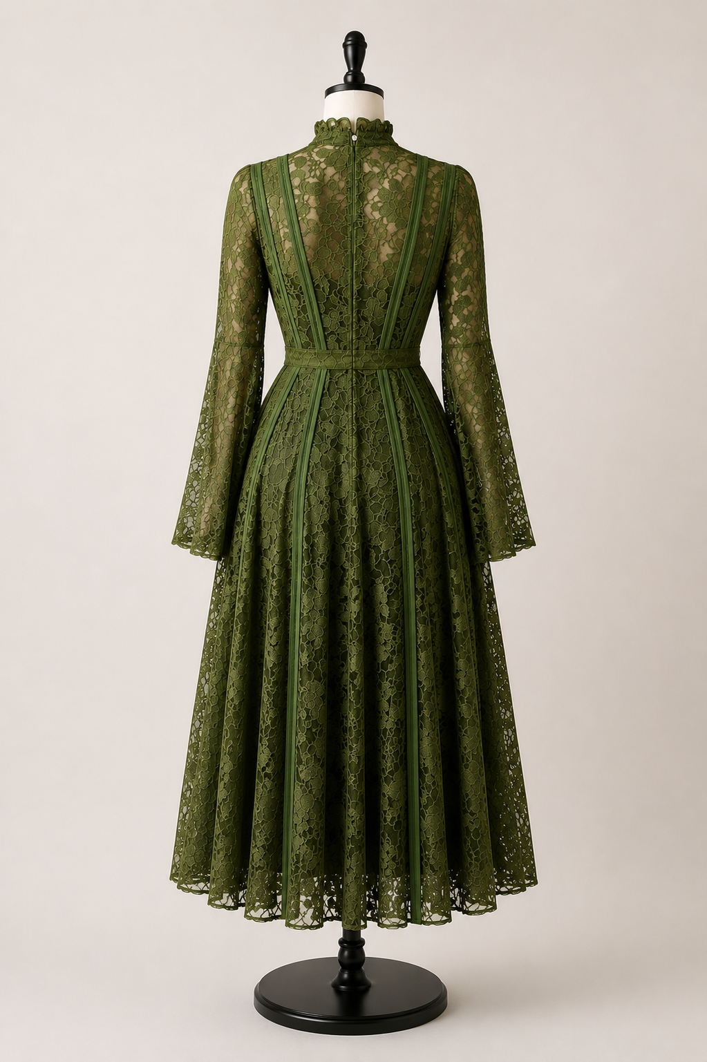 Timeless Vintage Lace Midi Dress