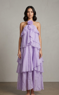 Ruffle Detailed Flowy Dress