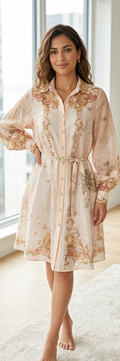 Vintage Romance Shirt Dress