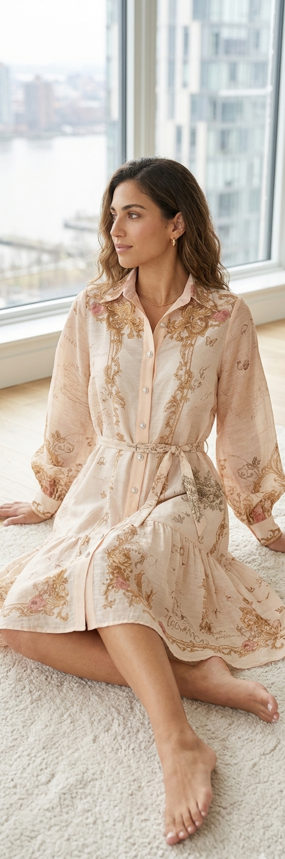 Vintage Romance Shirt Dress