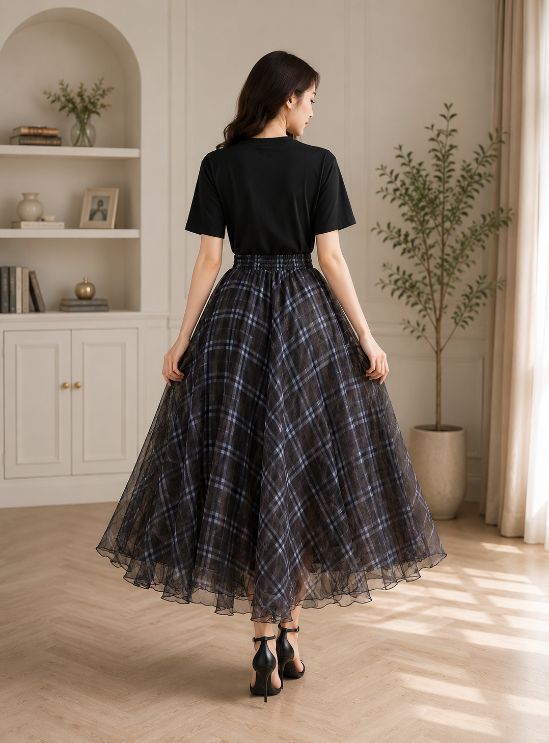Elegant Embellished Occasion-wear Collection - Floral Embroidery & Organza Skirt Sets