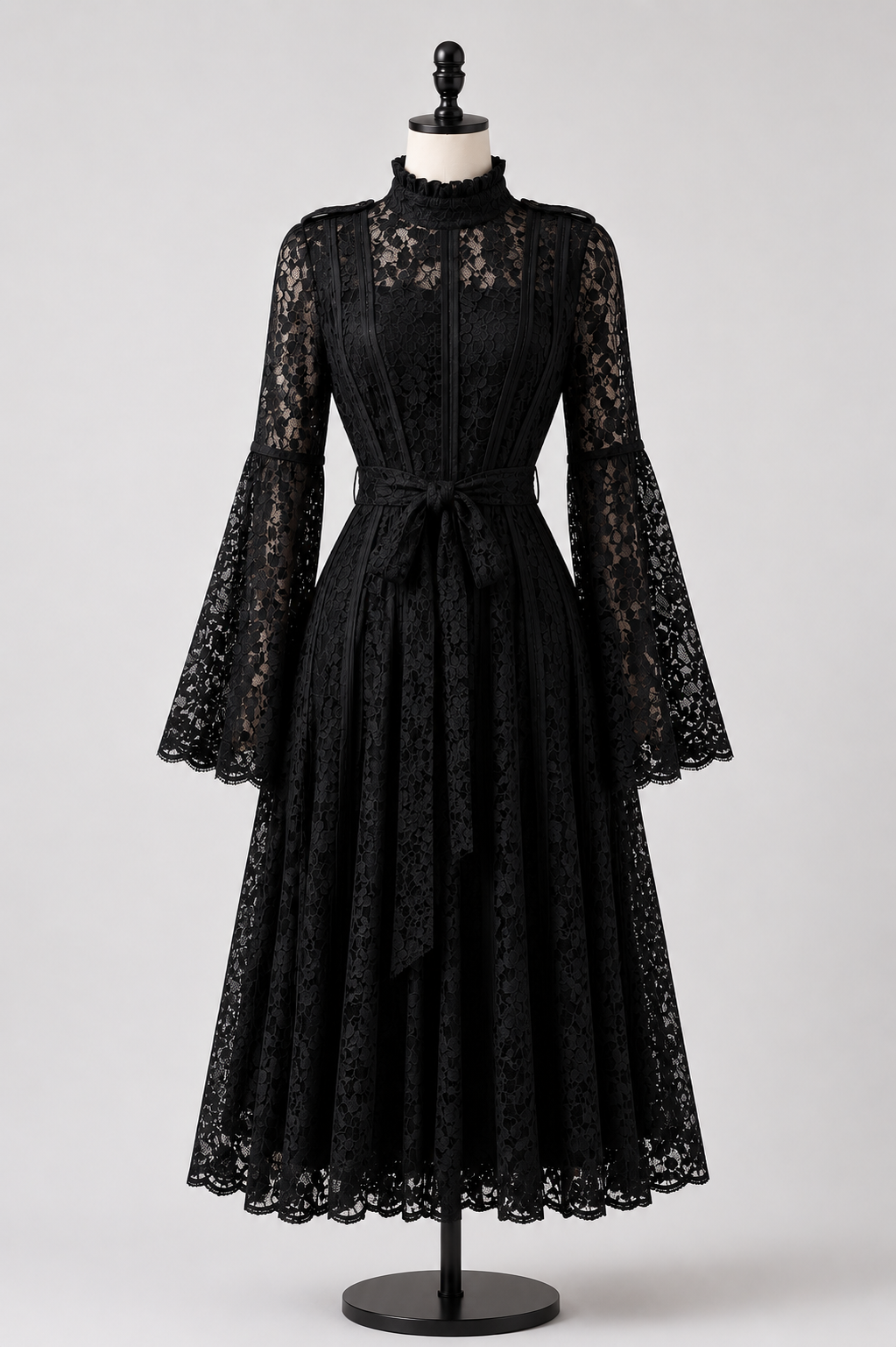 Timeless Vintage Lace Midi Dress