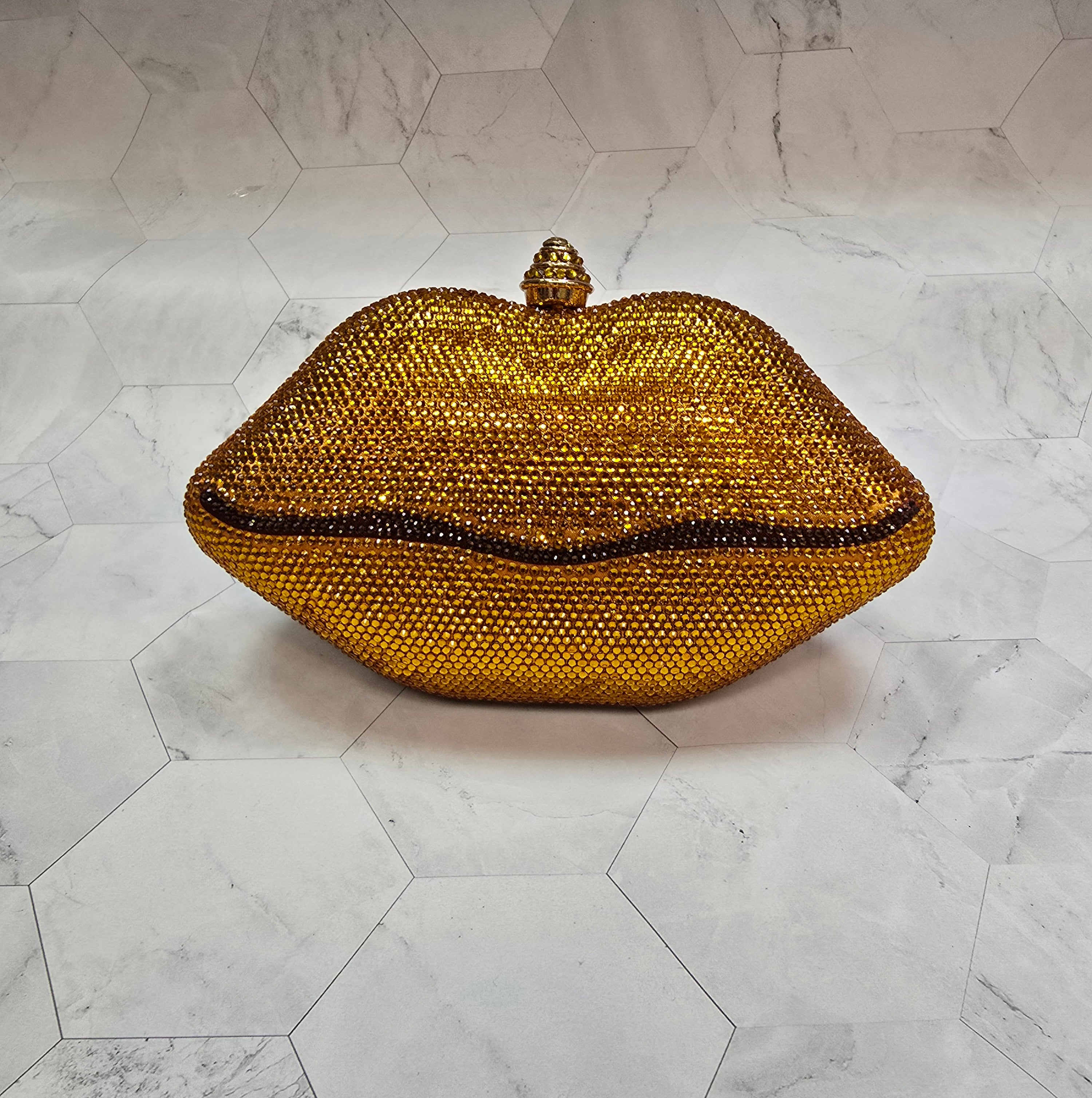 Golden Lips Clutch