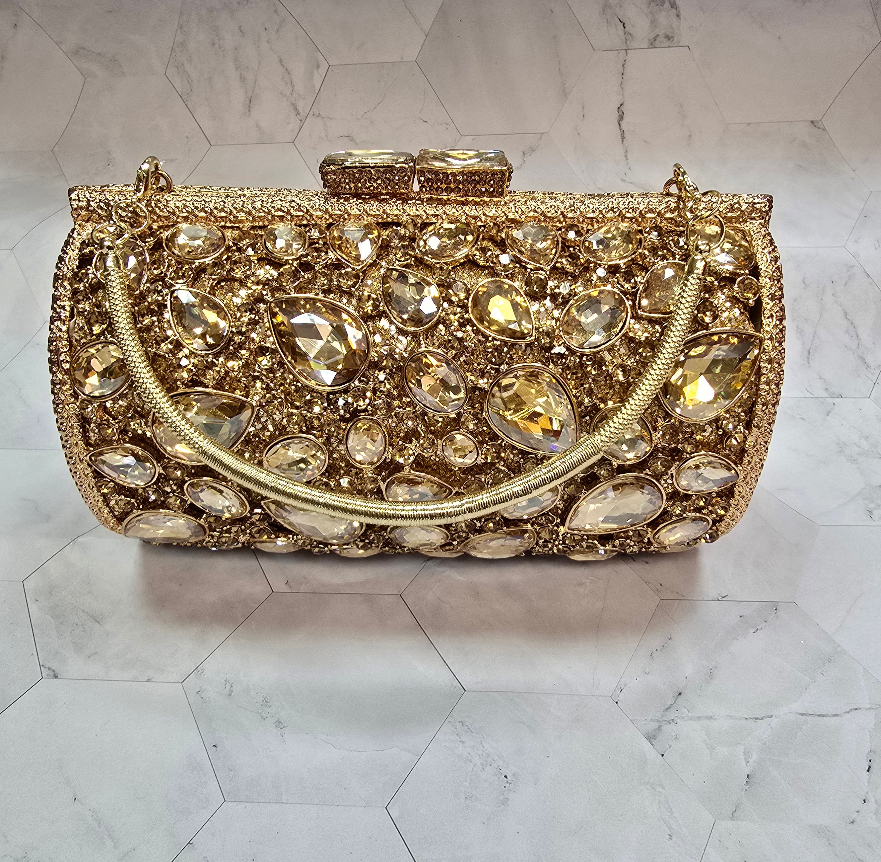 Mini Gold Handbag