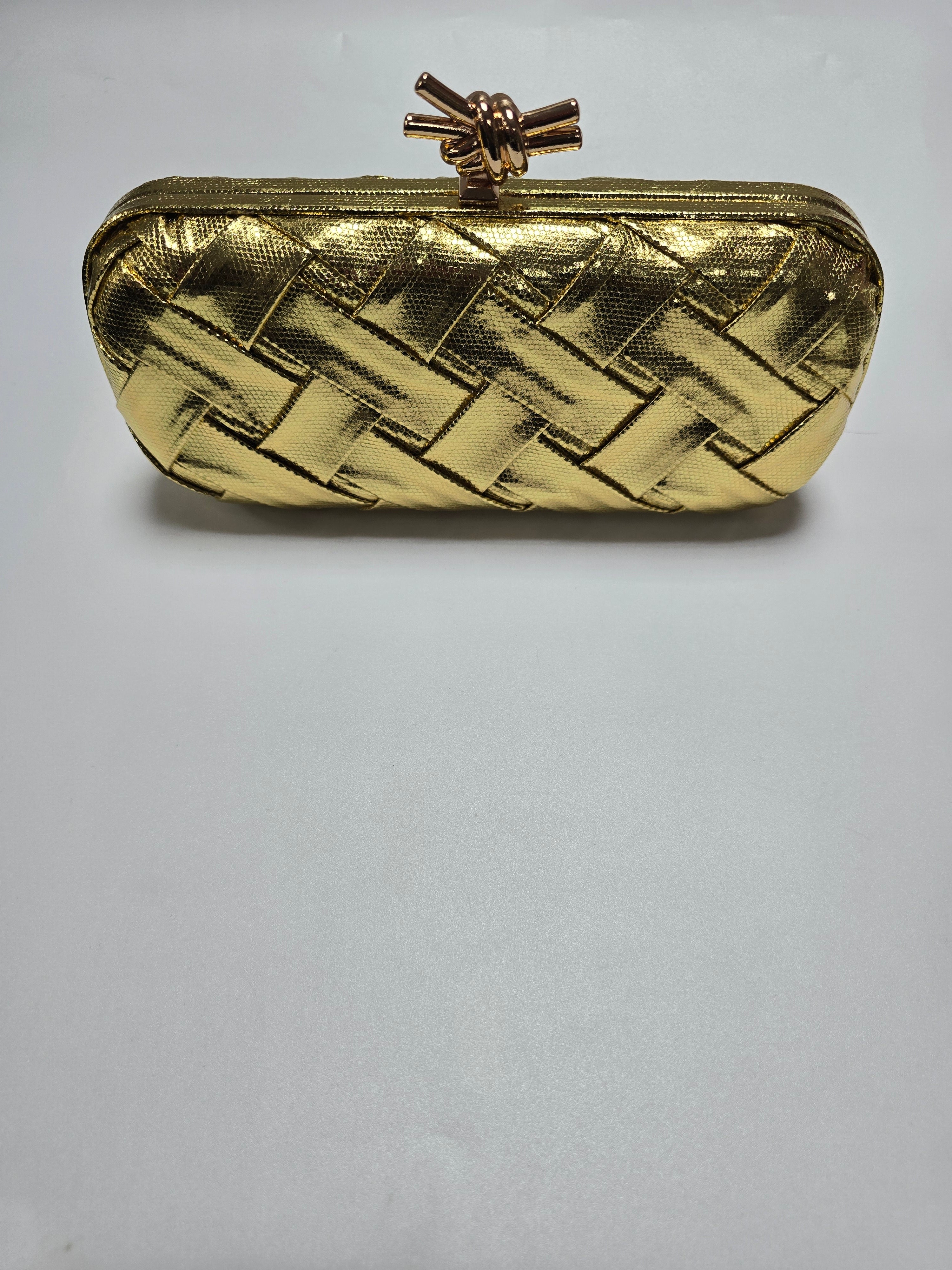 Woven Criss Cross Clutch