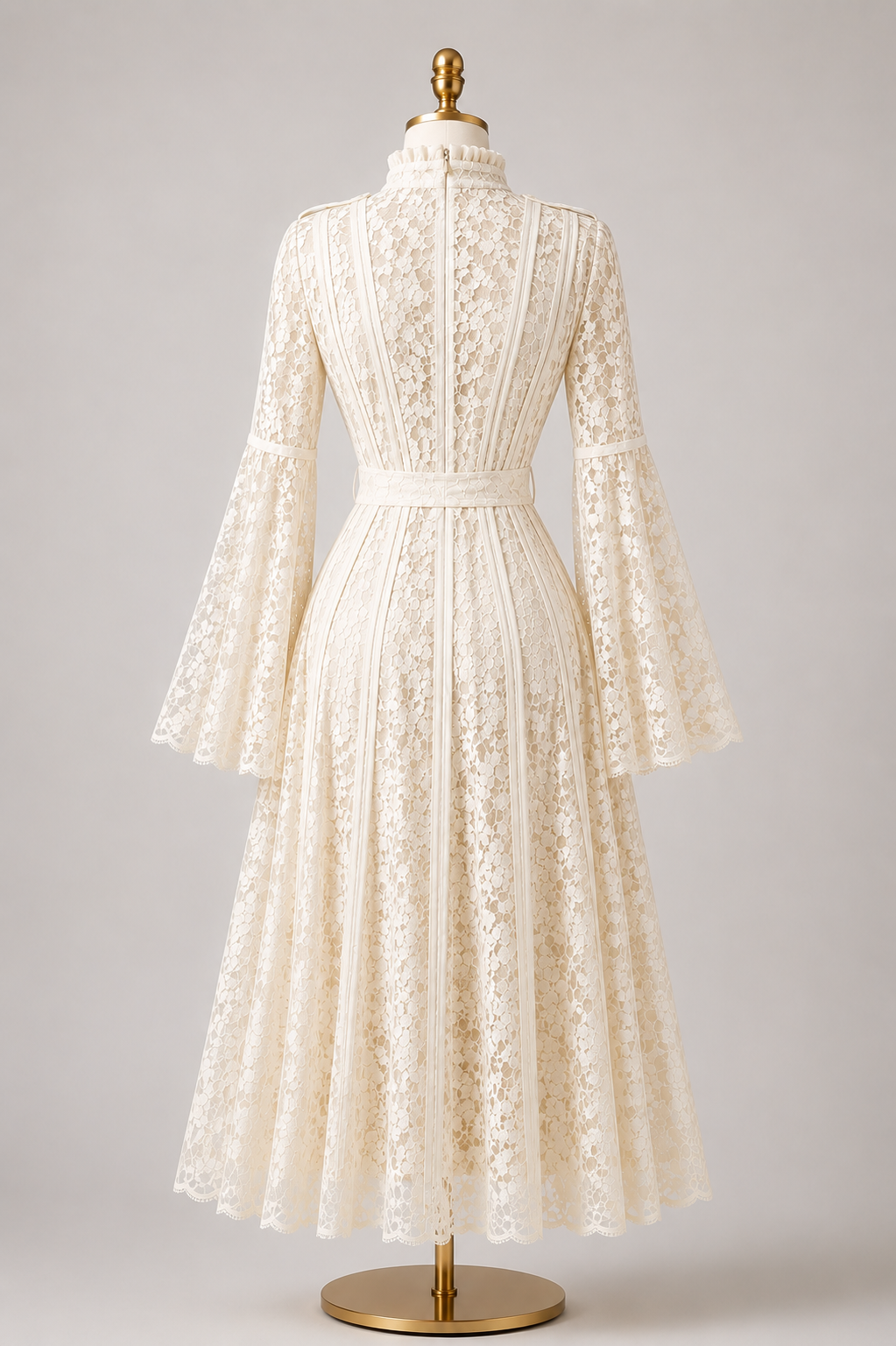 Timeless Vintage Lace Midi Dress