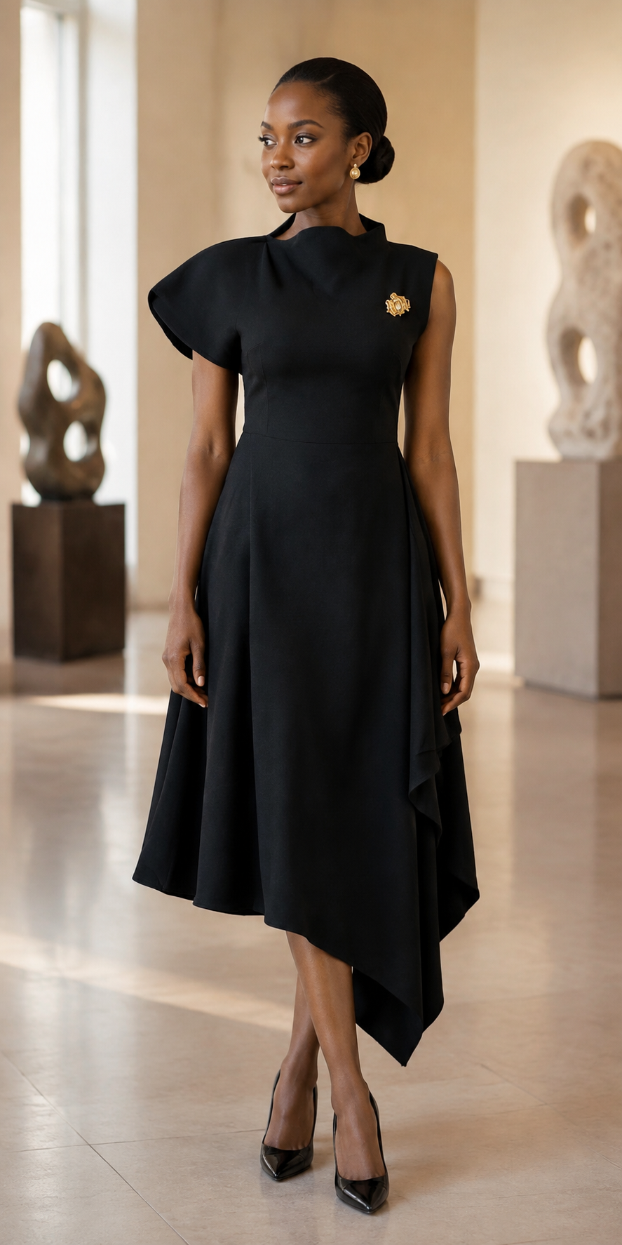 The Sculpted Asymmetry Dress