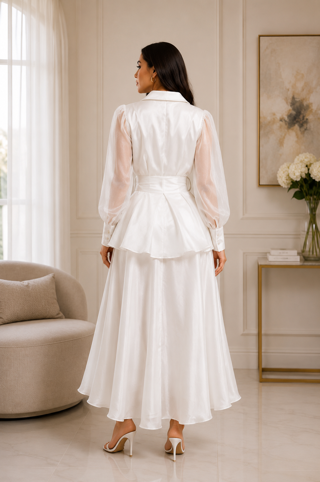 Celeste Organza Overlay Dress