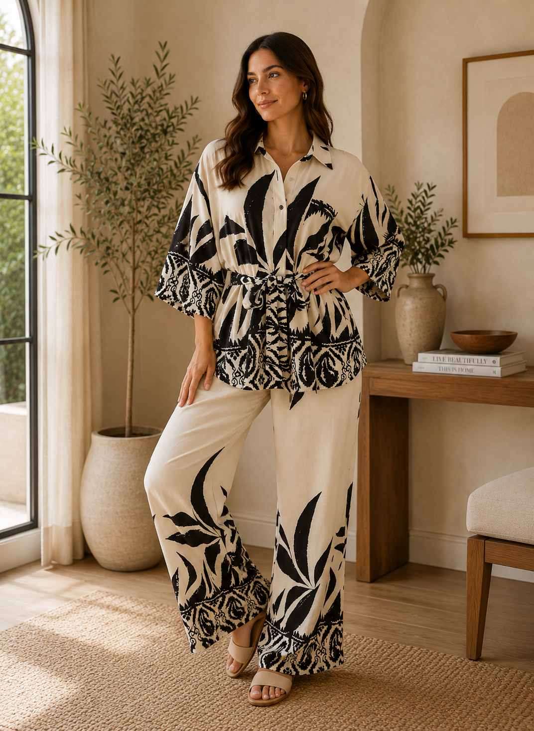 Premium Cotton Printed Lounge Set