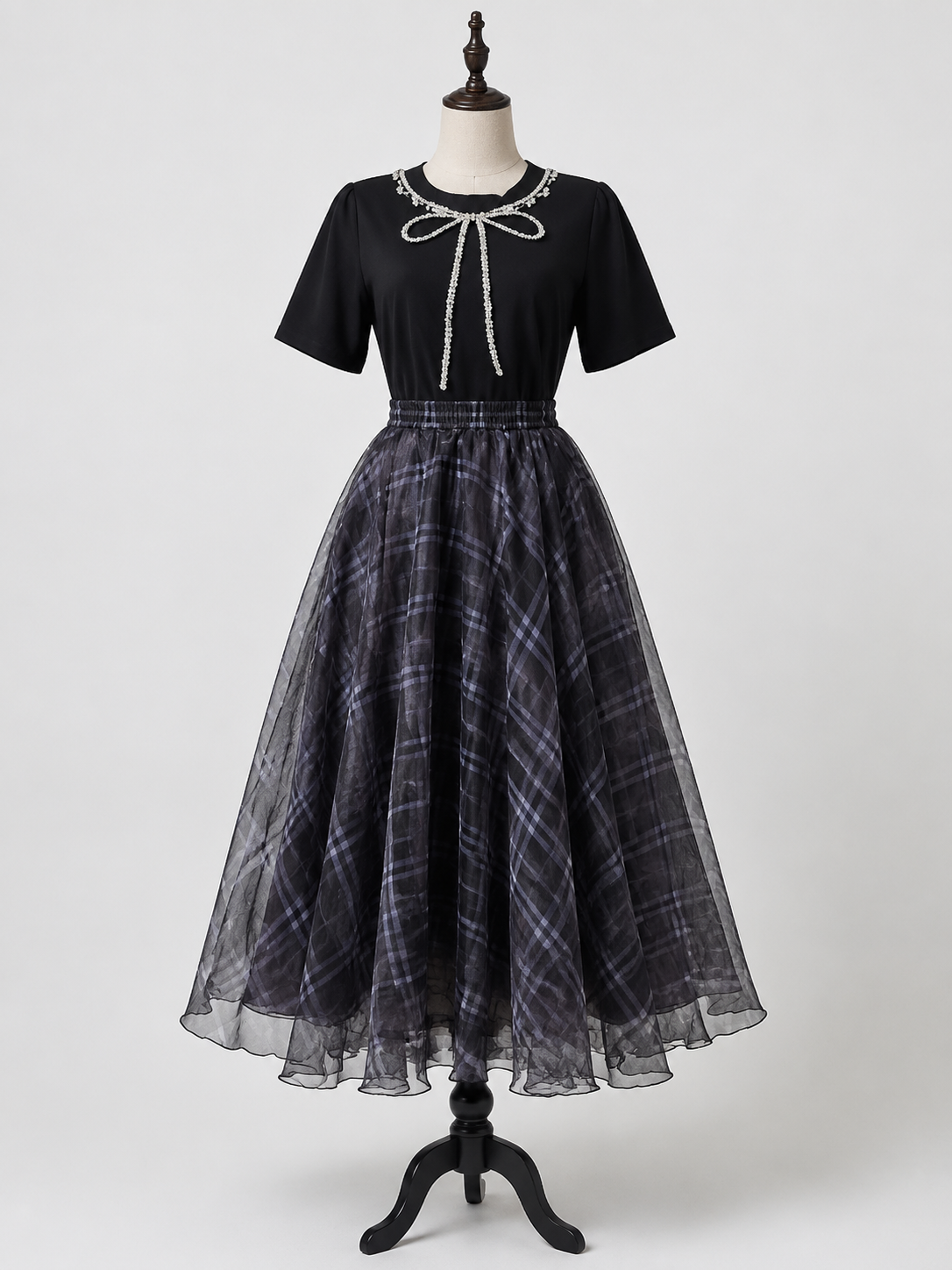Elegant Embellished Occasion-wear Collection - Floral Embroidery & Organza Skirt Sets