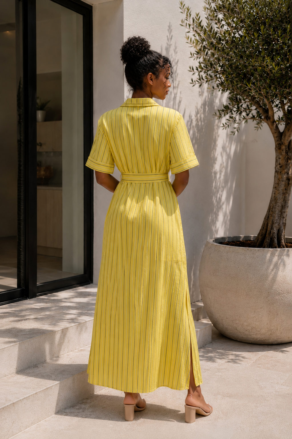 The Amalfi Stripe Shirt Dress