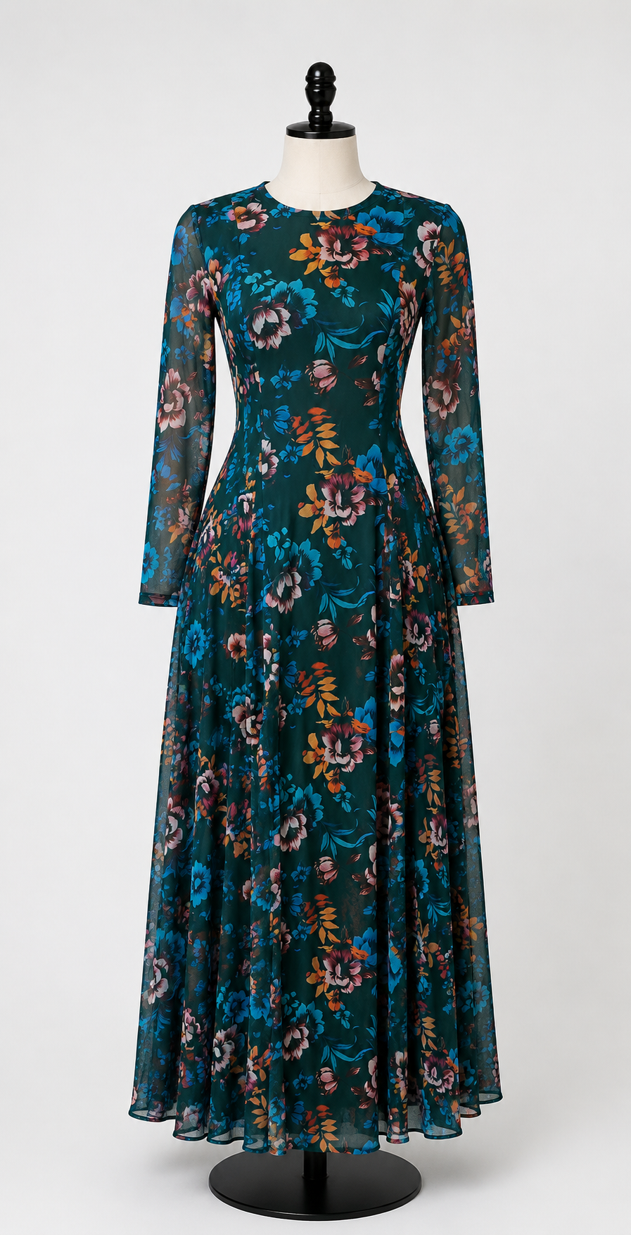 Midnight Bloom Floral Maxi Dress