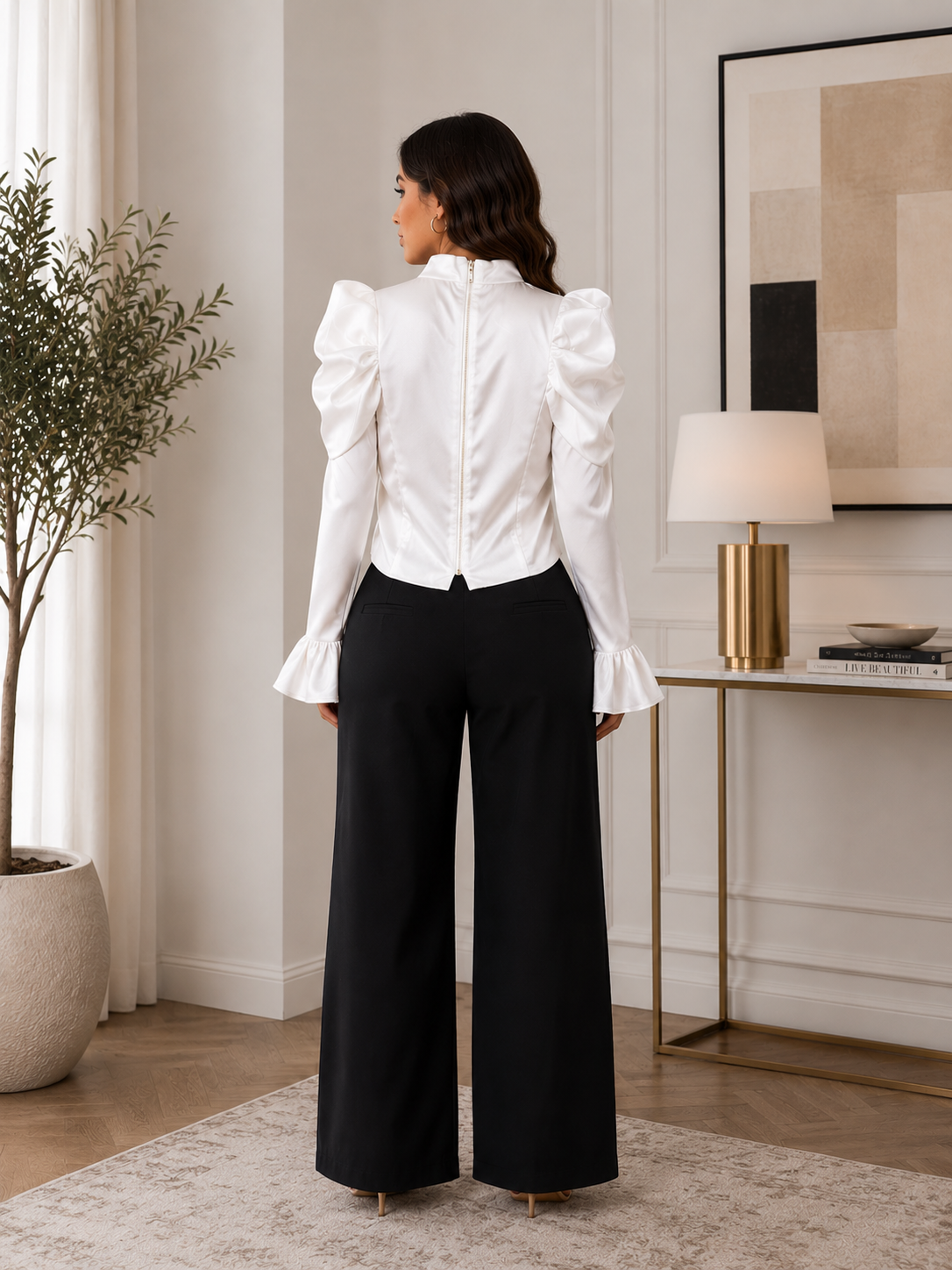 Statement Bow Satin Co-Ord Set