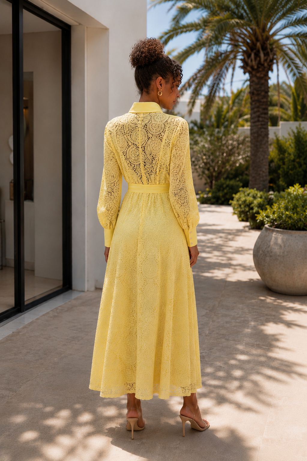 The Lace Shirt Dress
