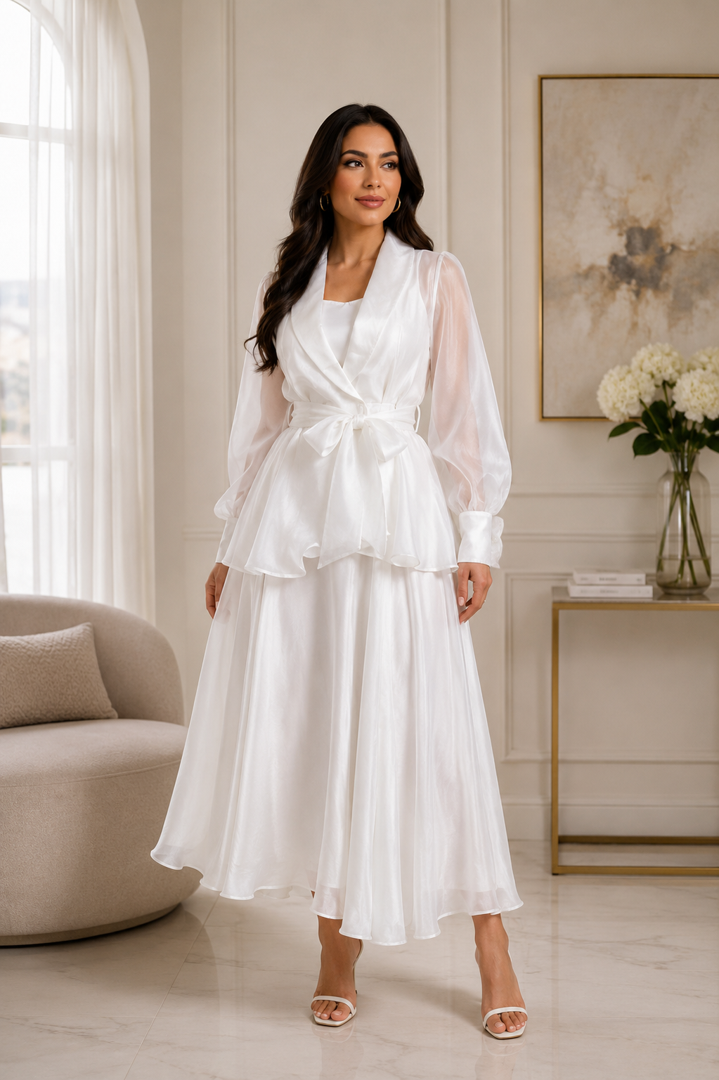 Celeste Organza Overlay Dress