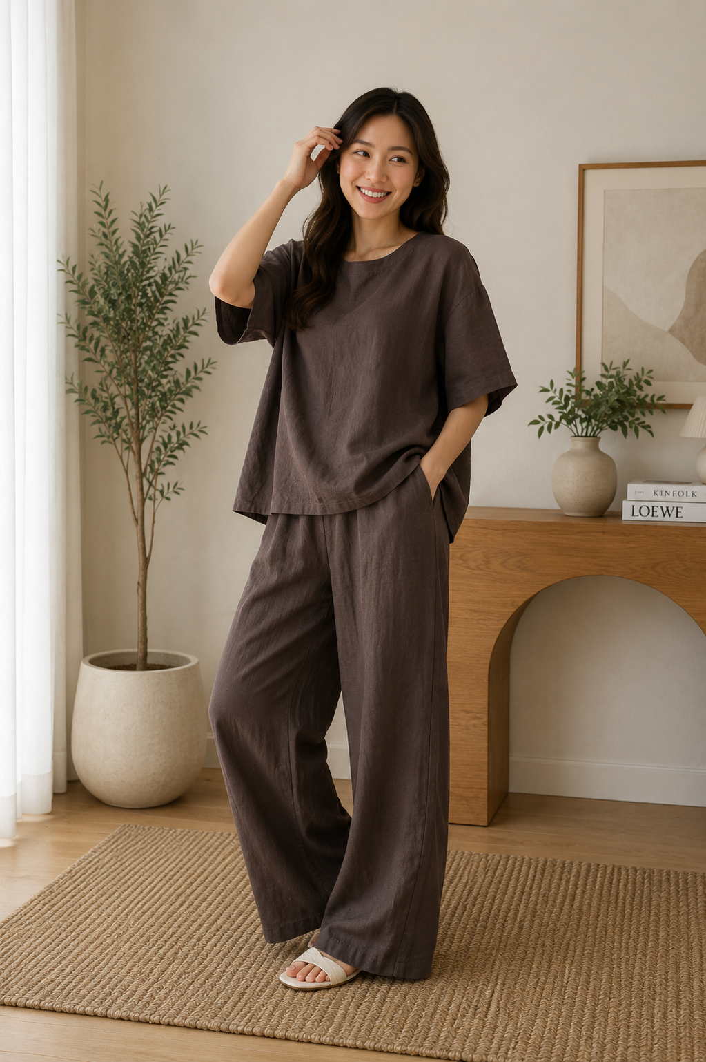 Relaxed Linen Lounge Set