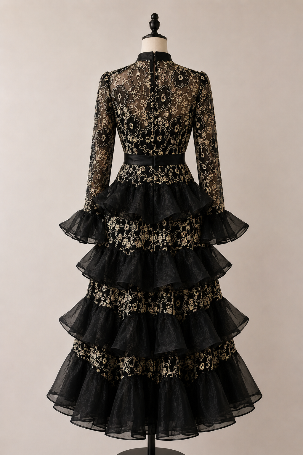 Lace Ruffle Maxi Dress Collection