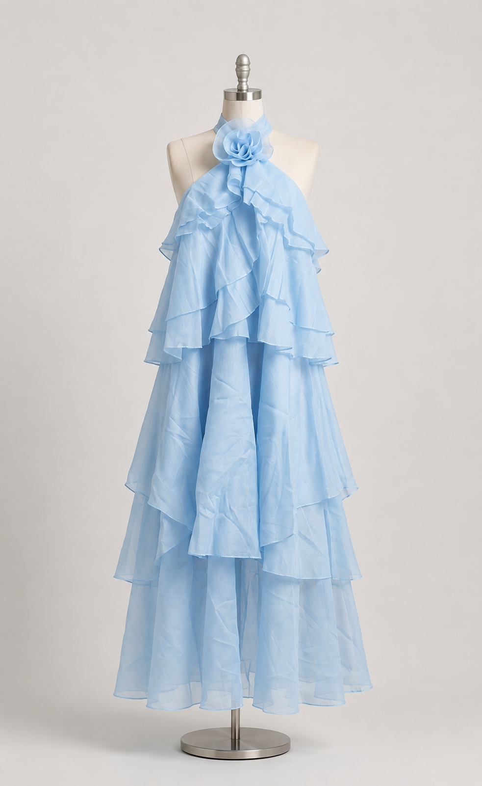 Ruffle Detailed Flowy Dress
