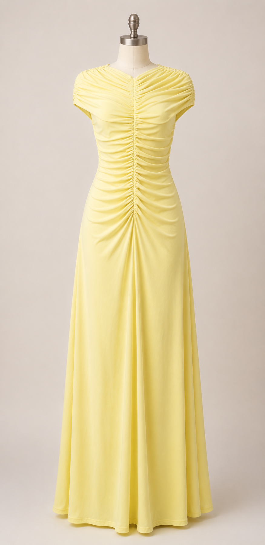 Ruched Maxi Evening Dress Collection