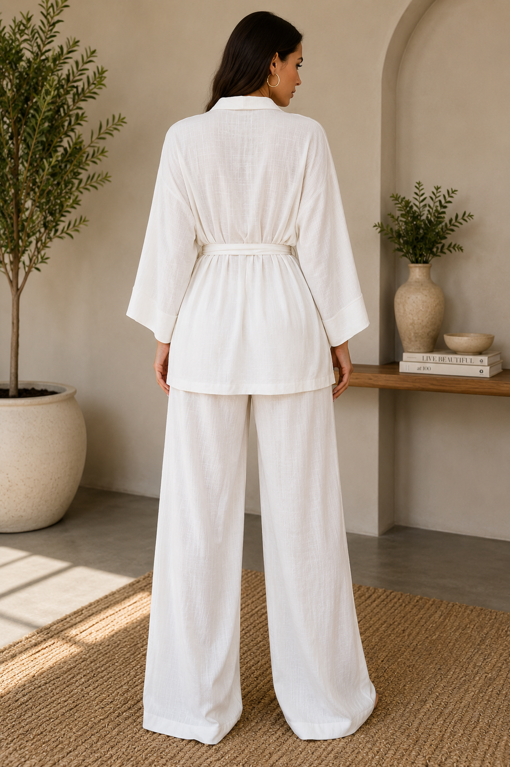 Luxe Linen Blend Lounge Set