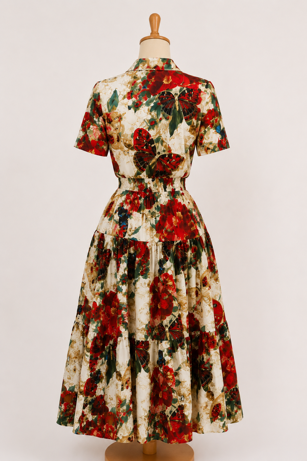 Butterfly Bloom Two-Piece Midi Set