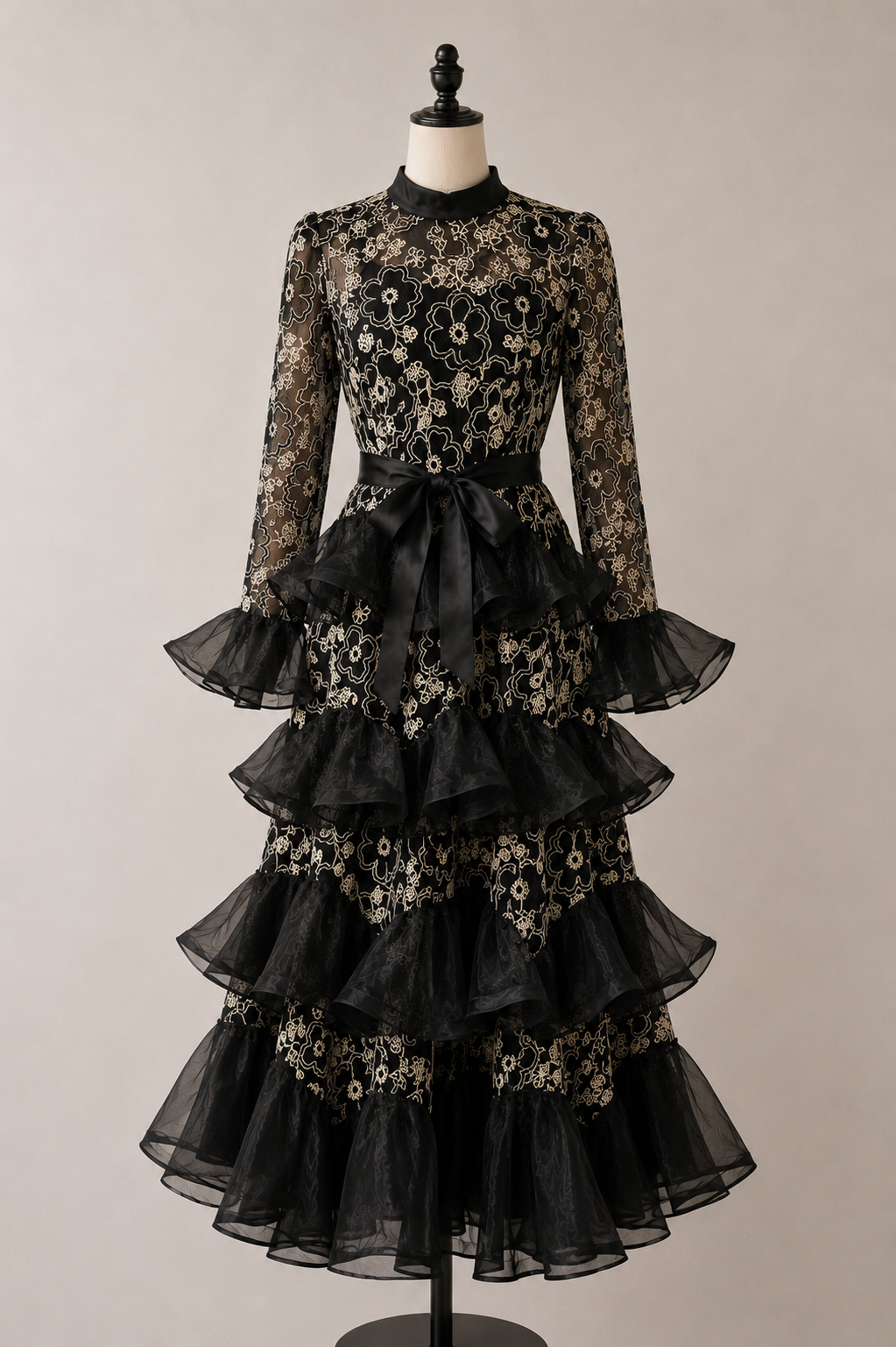 Lace Ruffle Maxi Dress Collection