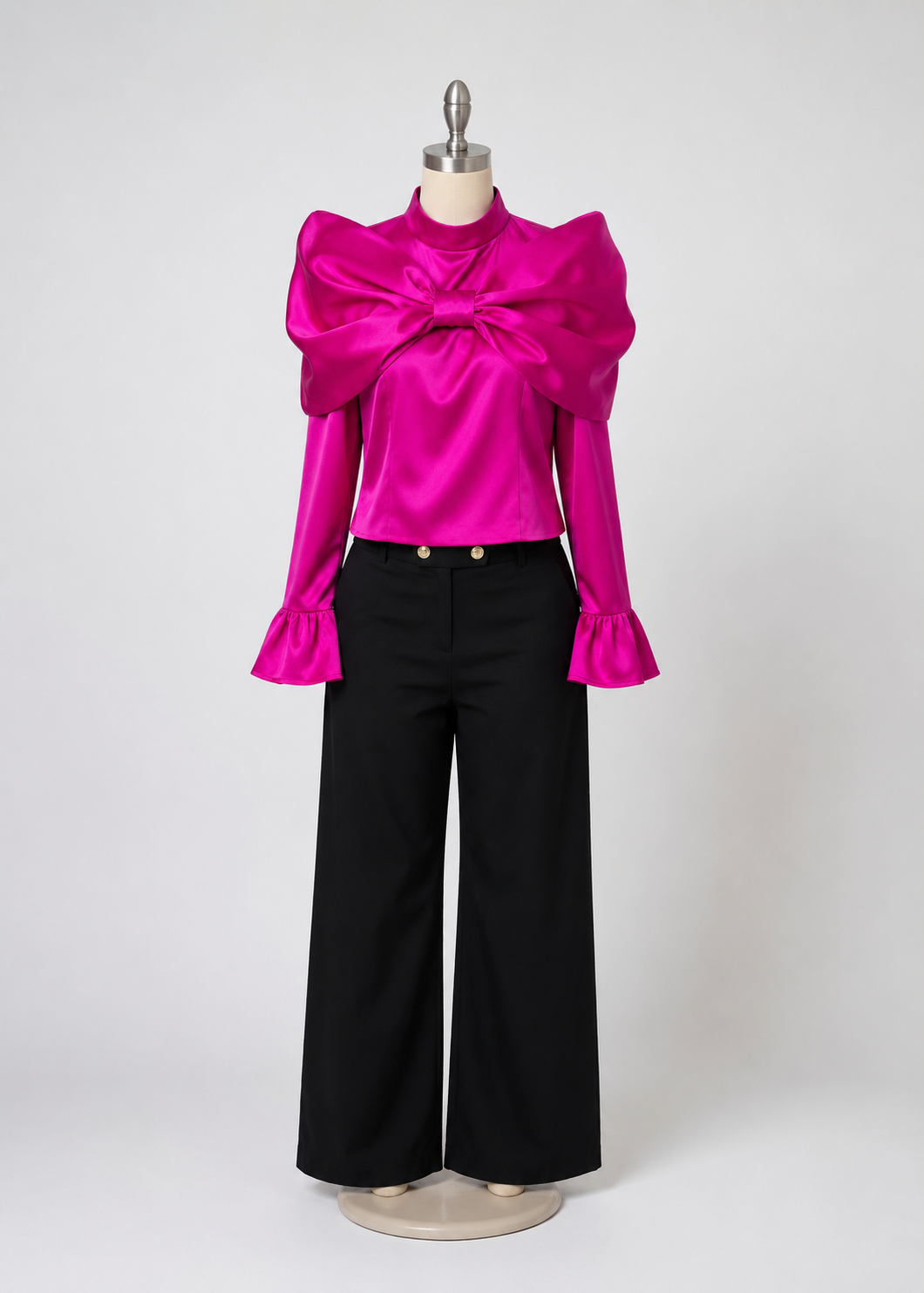 Statement Bow Satin Co-Ord Set