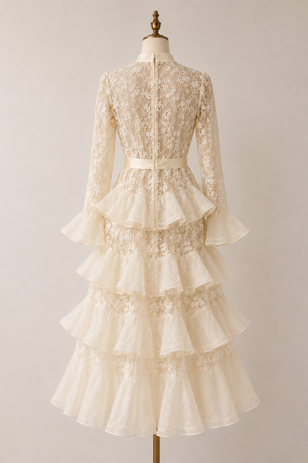 Lace Ruffle Maxi Dress Collection