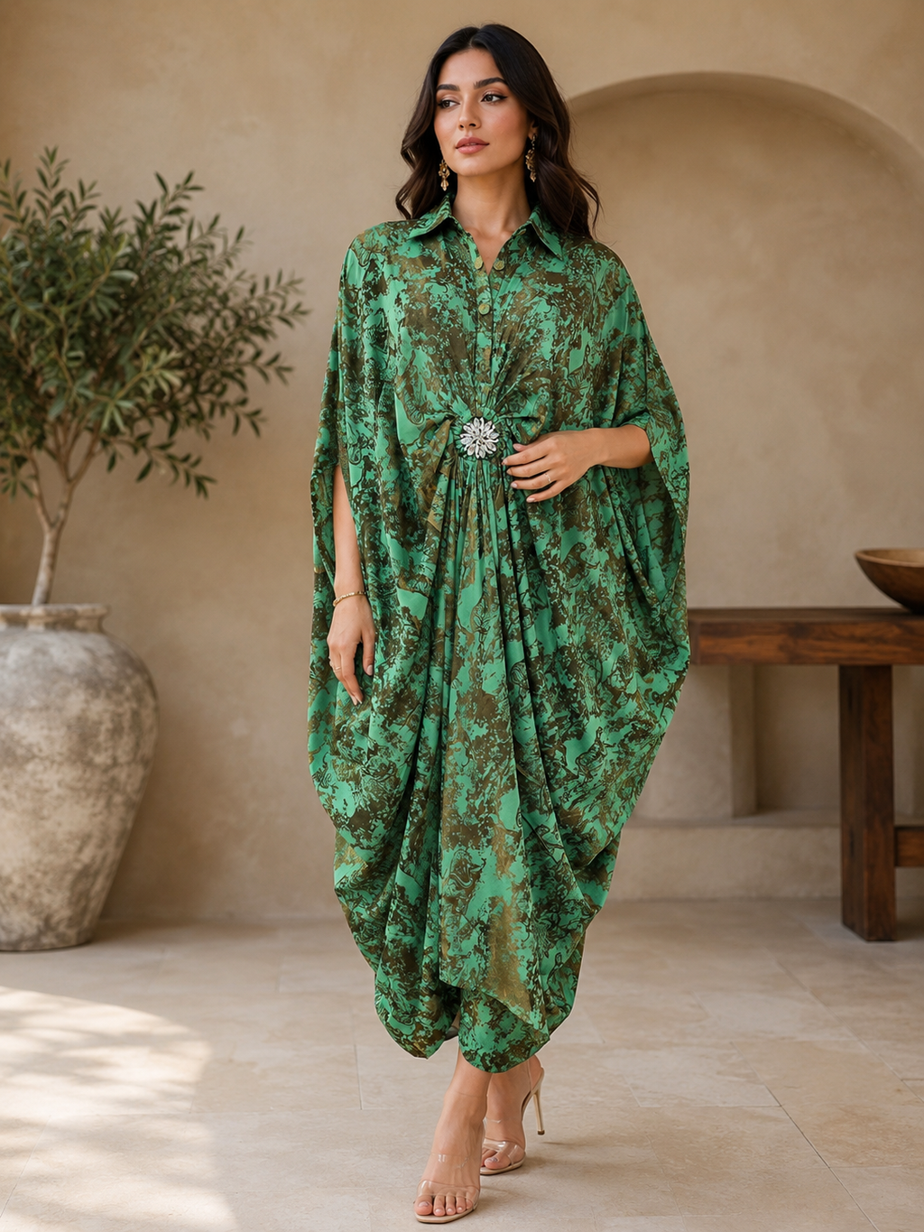 Luxe Draped Statement Kaftan Collection