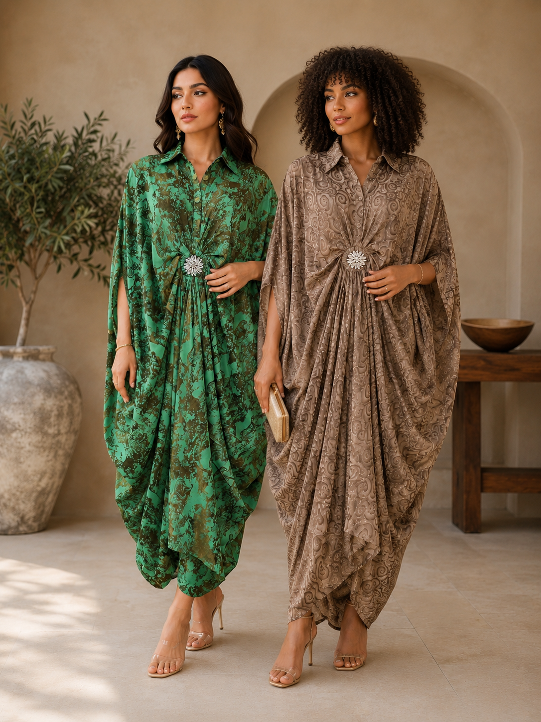Luxe Draped Statement Kaftan Collection