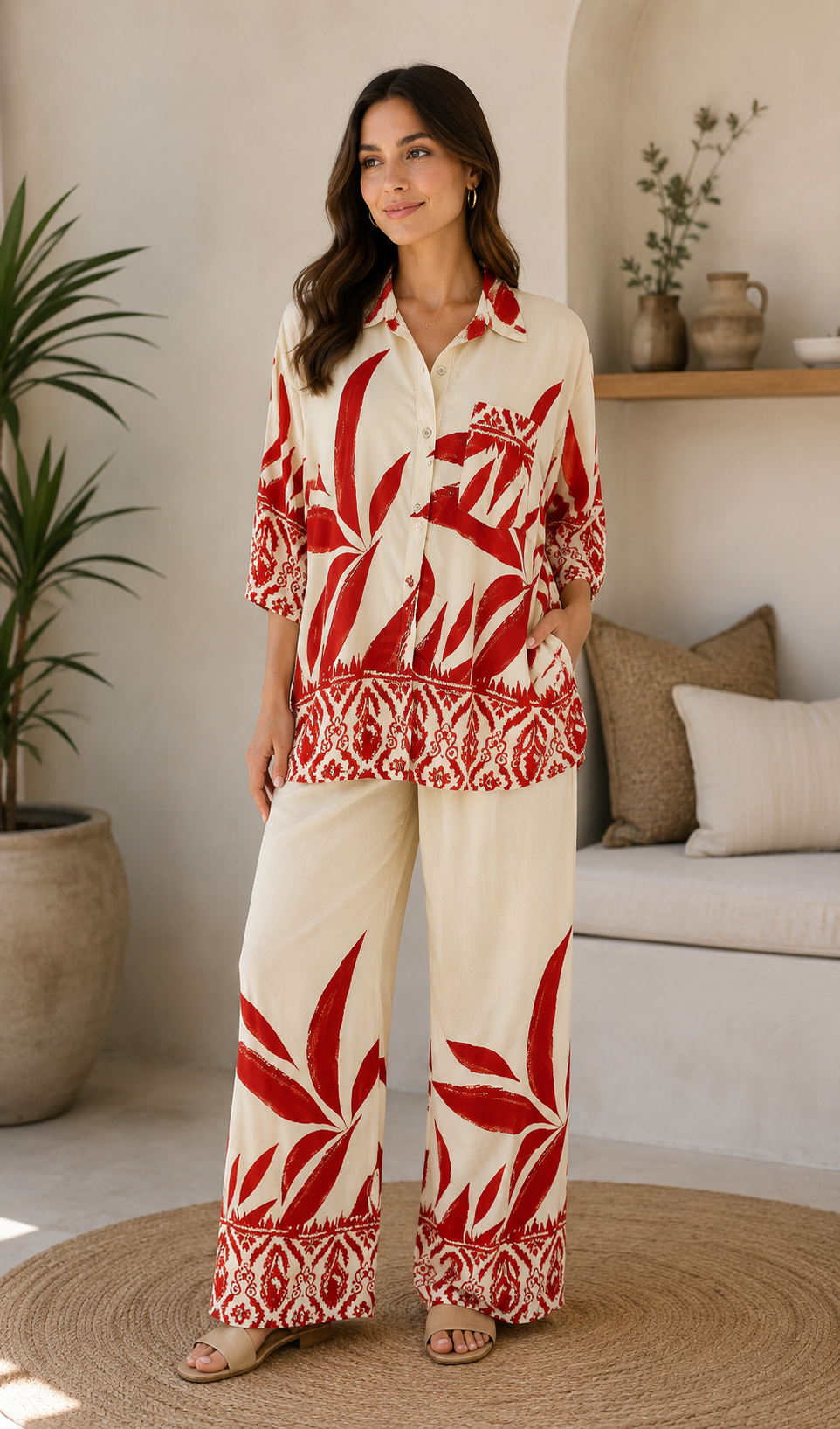Premium Cotton Printed Lounge Set