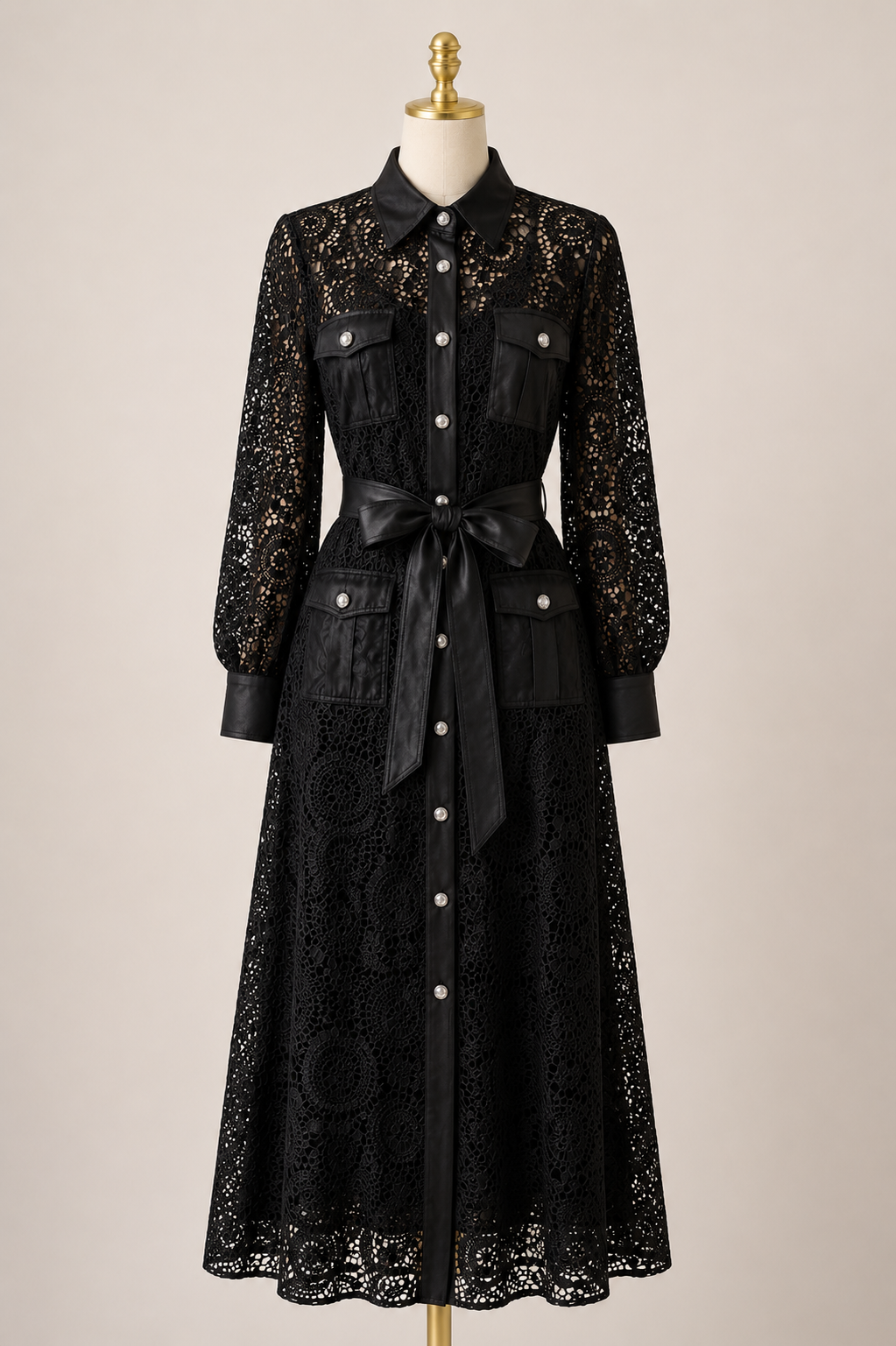 The Lace Shirt Dress