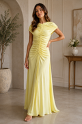 Ruched Maxi Evening Dress Collection