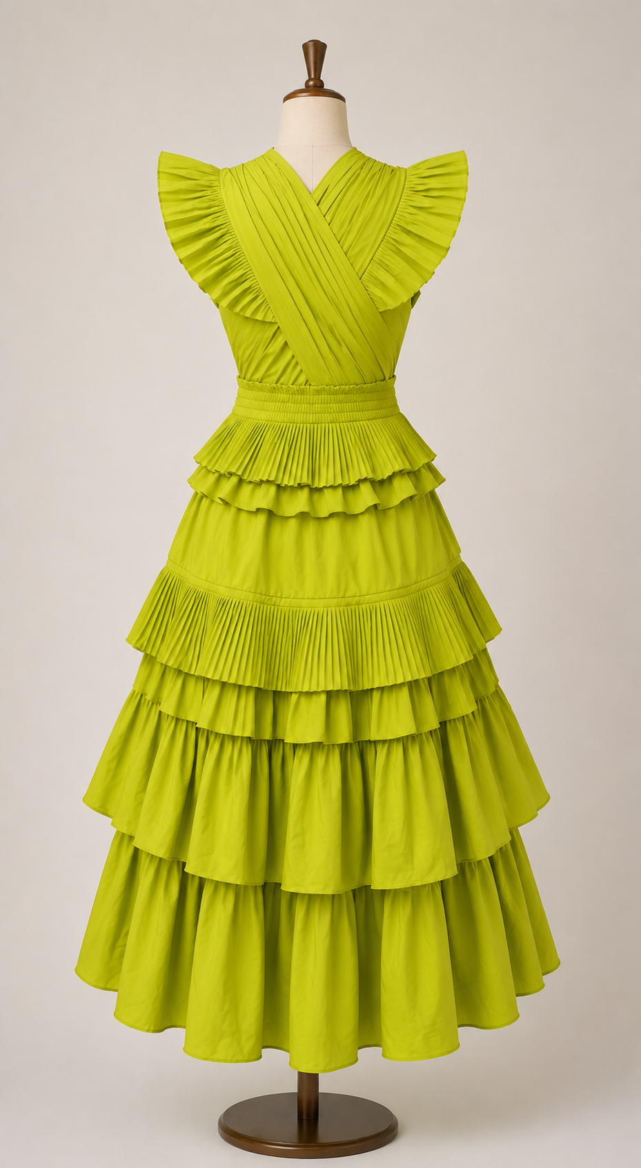 The Amara Cascading Pleated Dress
