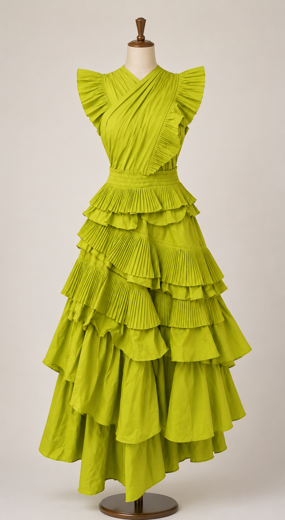 The Amara Cascading Pleated Dress