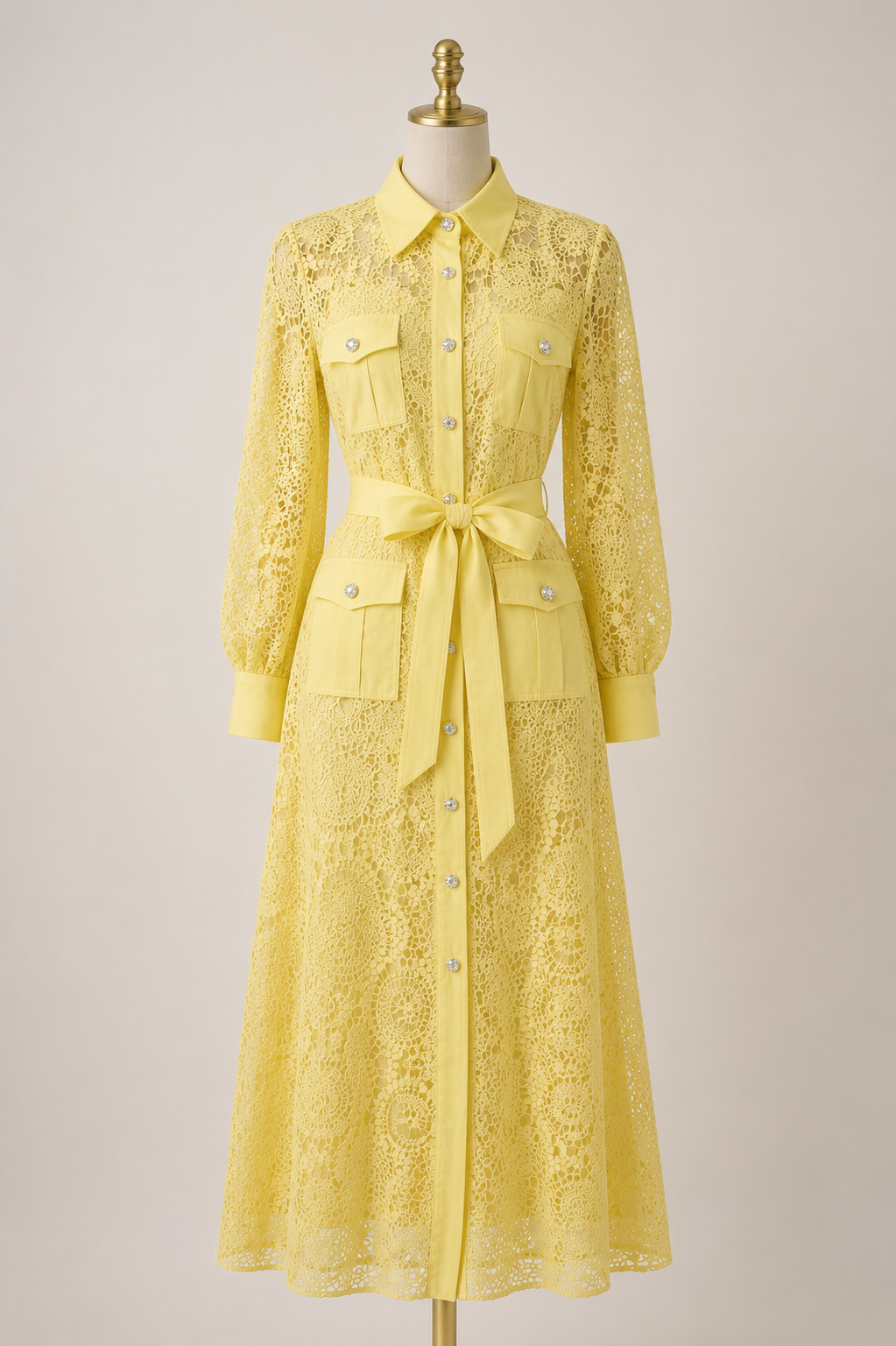 The Lace Shirt Dress