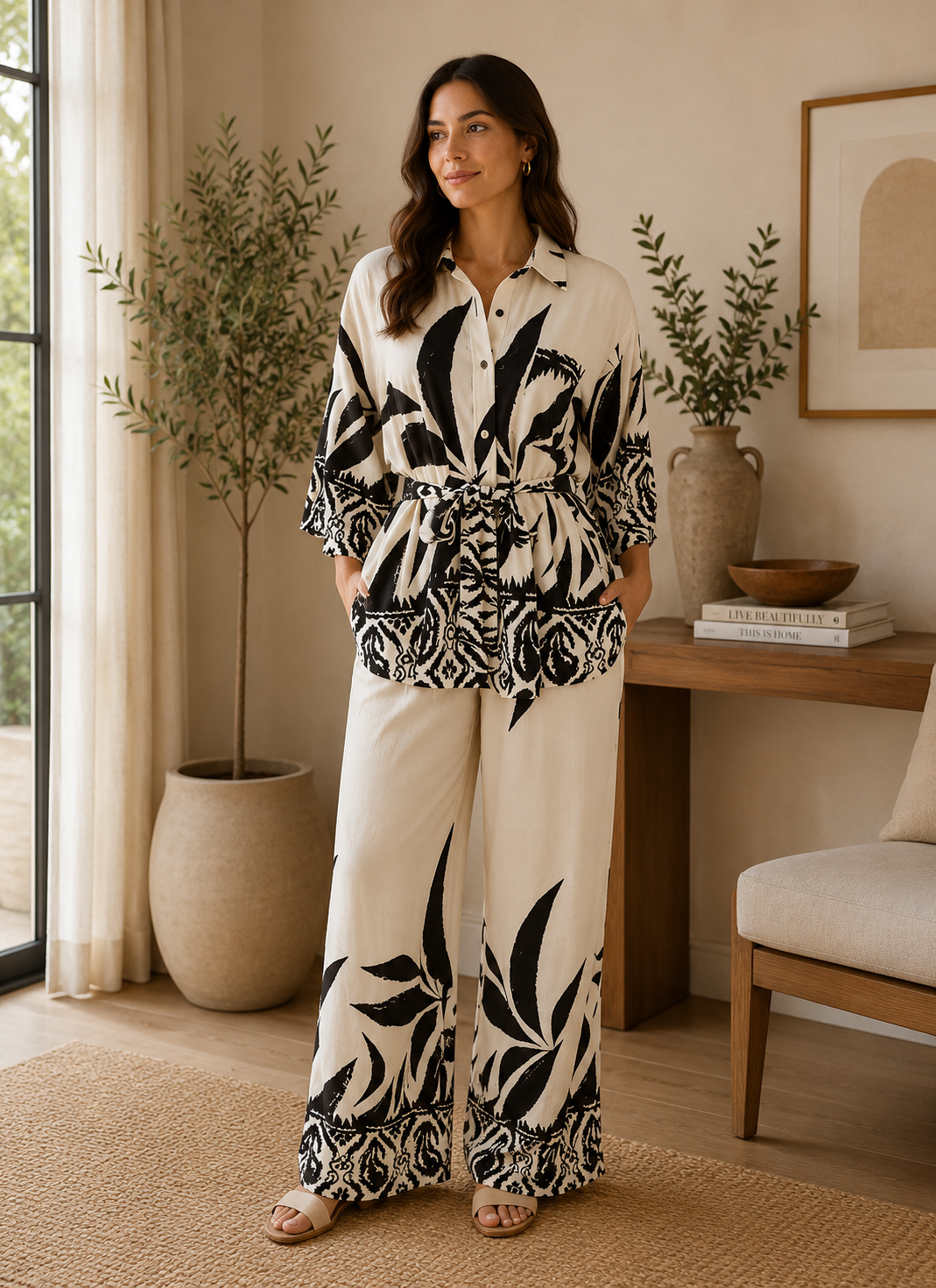 Premium Cotton Printed Lounge Set