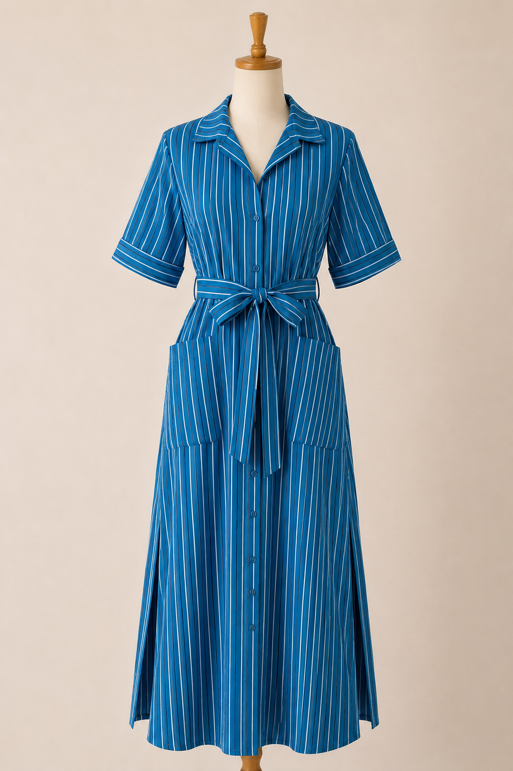 The Amalfi Stripe Shirt Dress