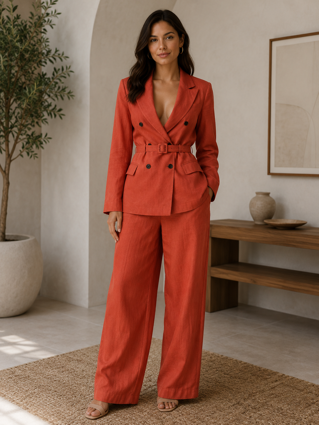 Linen Co-Ord Collection - Tailored Two-Piece Sets