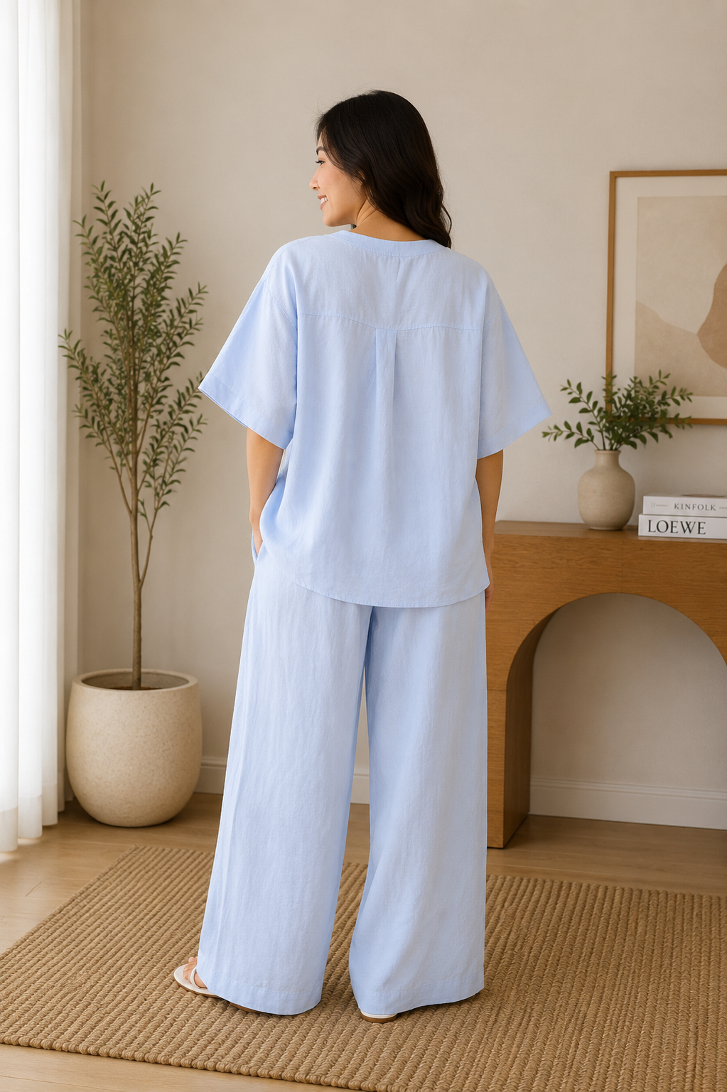 Relaxed Linen Lounge Set
