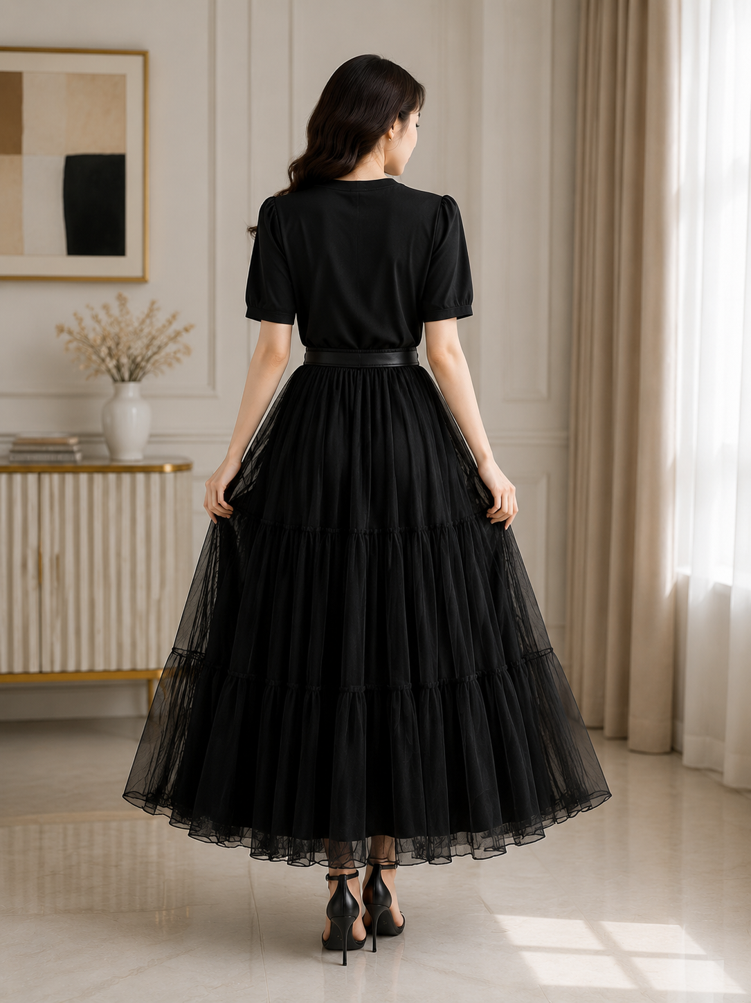 Elegant Embellished Occasion-wear Collection - Floral Embroidery & Organza Skirt Sets