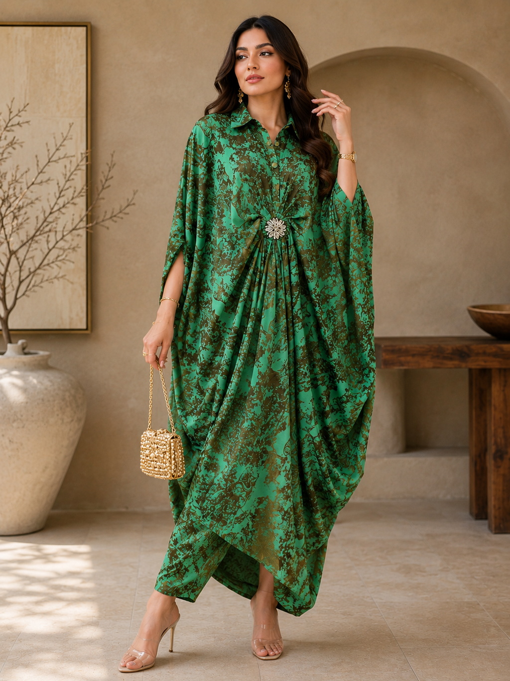 Luxe Draped Statement Kaftan Collection