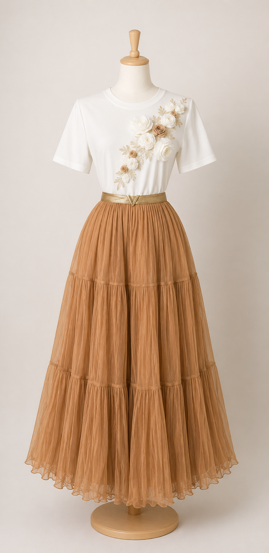 Elegant Embellished Occasion-wear Collection - Floral Embroidery & Organza Skirt Sets