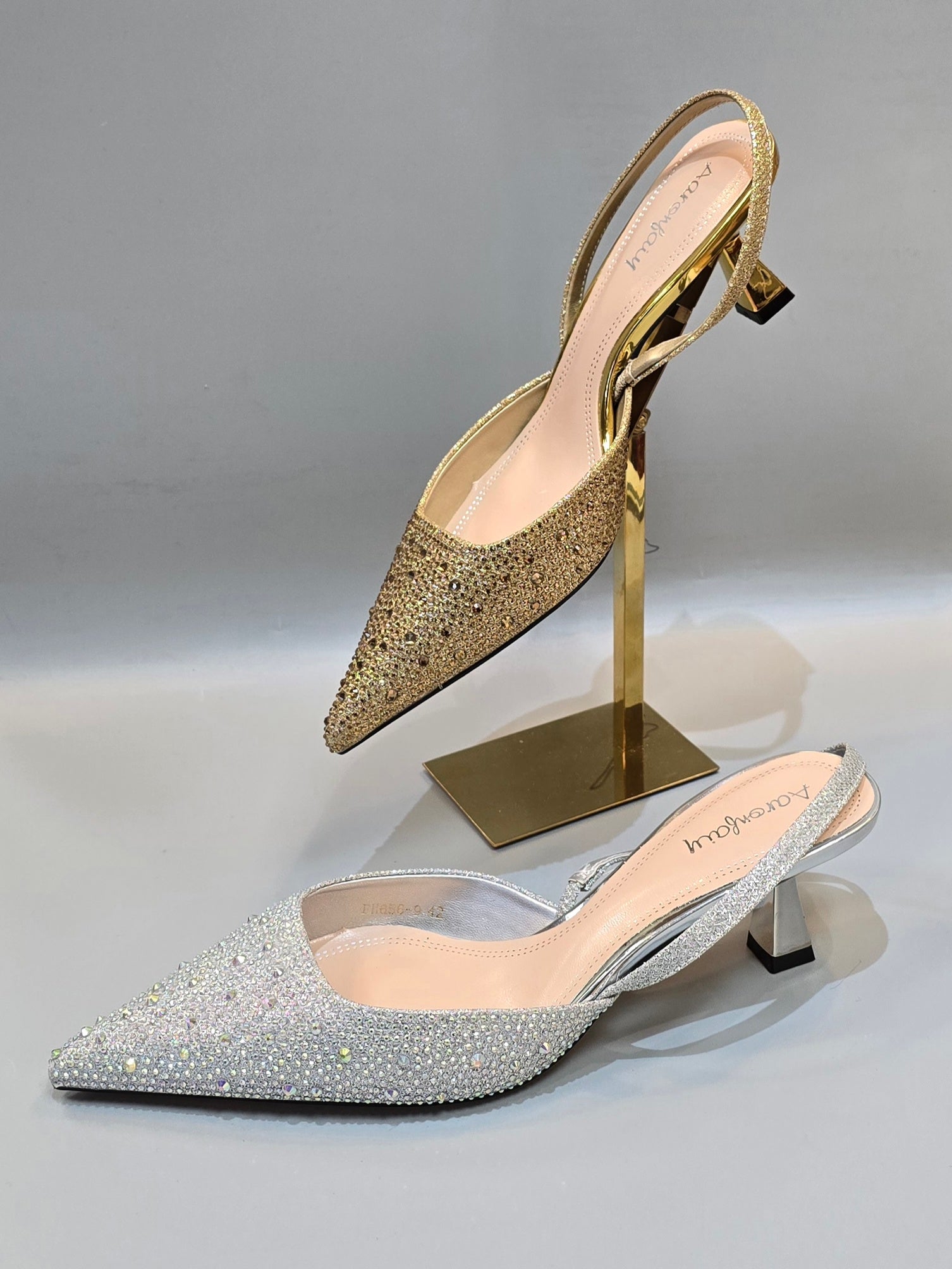 Radiant Elegance Slingback Heels